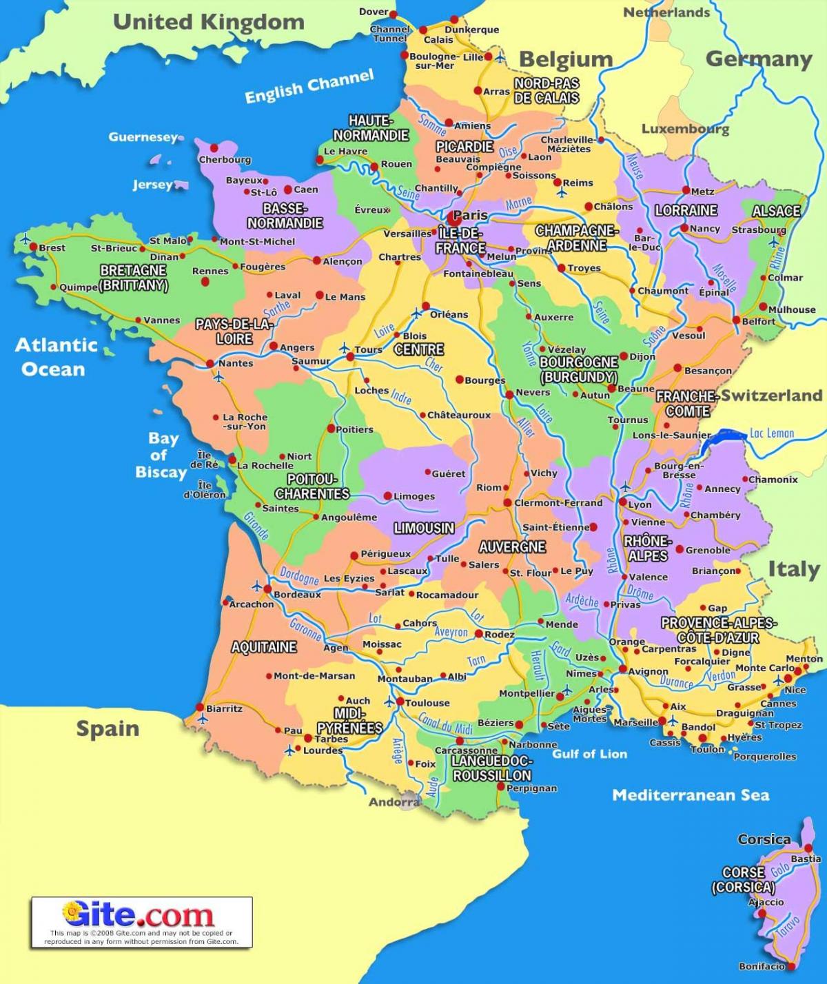 La France dans une carte