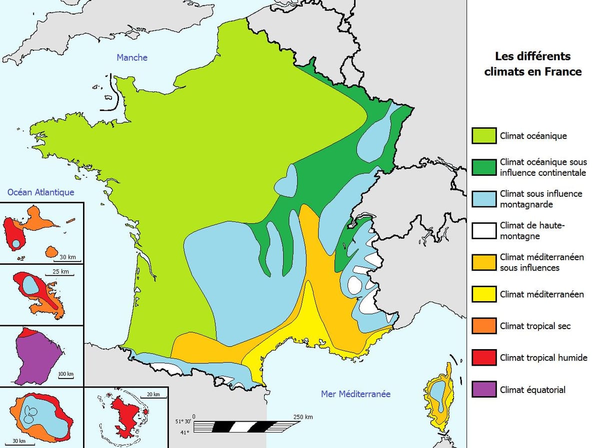 carte de France météo