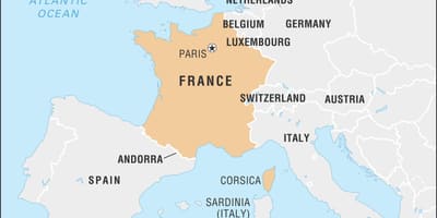 Carte de France-europe
