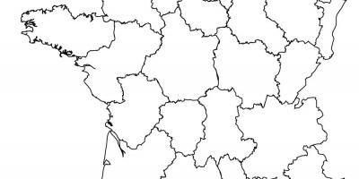 Carte de France en noir et blanc