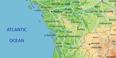 Carte de France de l'ouest