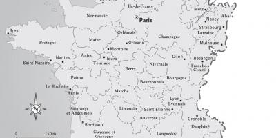 Carte de la France pendant la révolution française