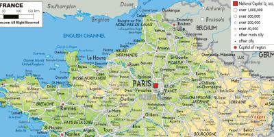 Carte du nord de la France avec les villes