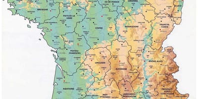 Carte de France de l'élévation