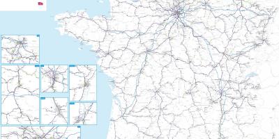 France rail carte détaillée de l'