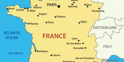 La carte de France du pays